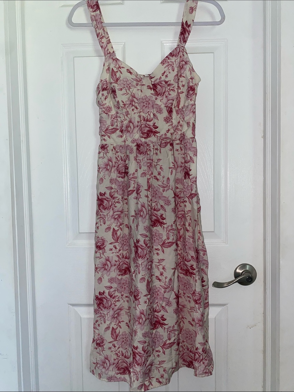 Floral Pink Cream Sundress - Women
